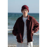 Unisex Jacket Vintage Overalls Jacket Spring and Autumn Turn-down Collar Coat